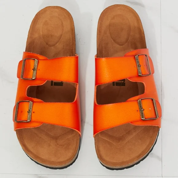 Orange Double-Banded Sandal - Picture 4 of 6